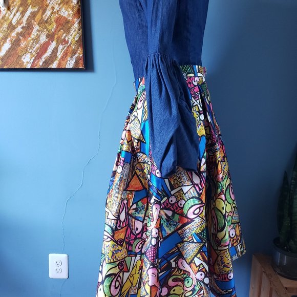 Hesperus Abstract Art Skirt Size Large - Picture 6 of 10